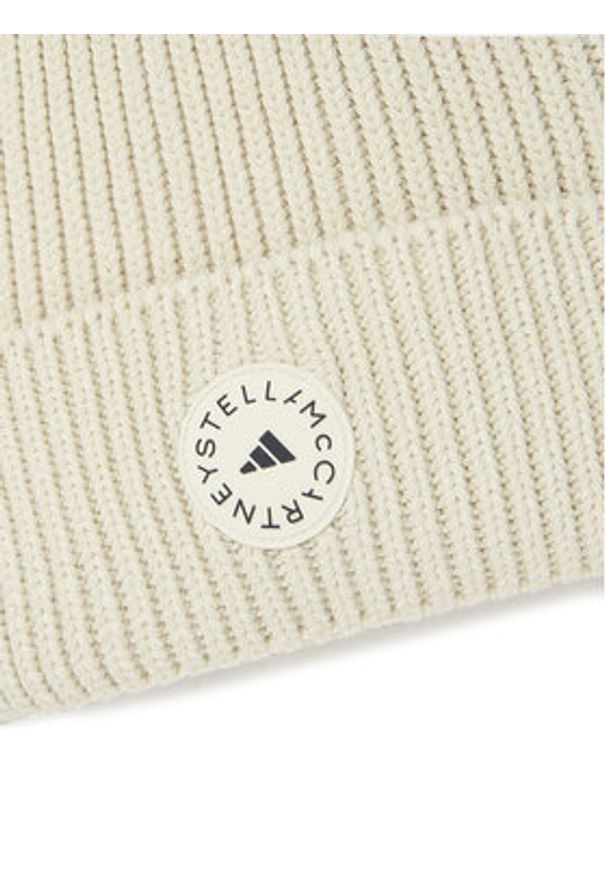 Adidas by Stella McCartney - adidas by Stella McCartney Czapka JY4193 Beżowy. Kolor: beżowy. Materiał: bawełna