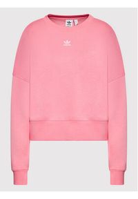 Adidas - adidas Bluza adicolor Essentials HJ7870 Różowy Relaxed Fit. Kolor: różowy. Materiał: bawełna #4