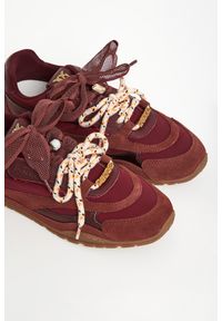 Pinko - Sneakersy damskie zamszowe PINKO. Materiał: zamsz #4