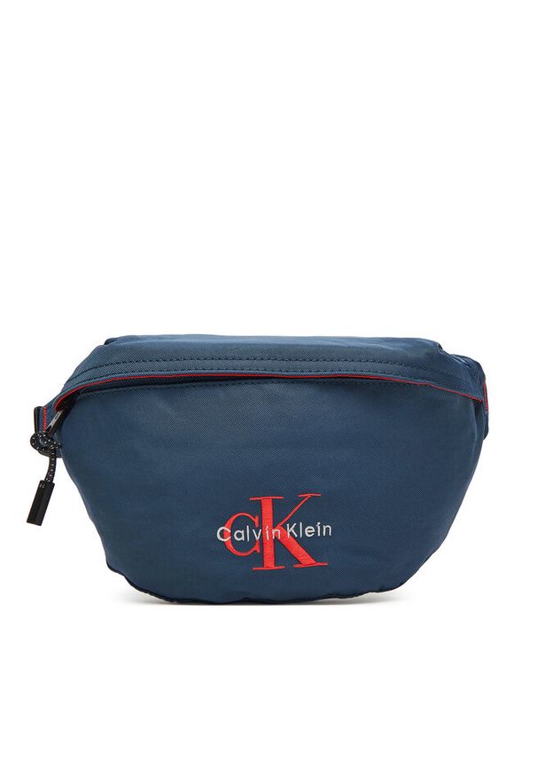 Saszetka nerka Calvin Klein. Kolor: niebieski