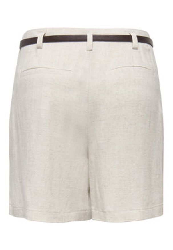 only - ONLY Szorty materiałowe Siesta 15367413 Beżowy Regular Fit. Kolor: beżowy. Materiał: wiskoza