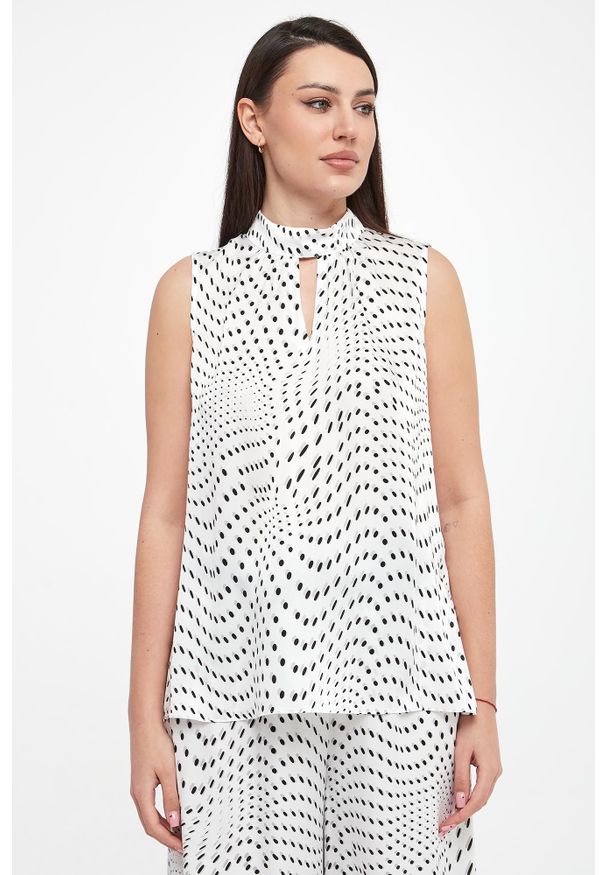 Joseph Ribkoff - Top damski w groszki JOSEPH RIBKOFF. Wzór: grochy