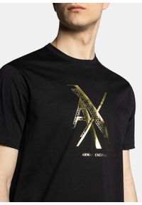 Koszulka męska czarna Armani Exchange 3LZTNC ZJ9AZ 02DX. Kolor: czarny #3