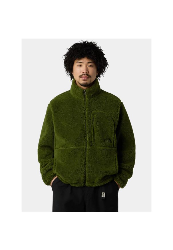 Sweter Męski The North Face M Extreme Pile 2 Fz. Kolor: zielony. Materiał: polar. Sport: turystyka piesza