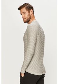 PRODUKT by Jack & Jones - Produkt by Jack & Jones - Sweter. Okazja: na co dzień. Kolor: szary. Materiał: bawełna, dzianina. Długość rękawa: długi rękaw. Długość: długie. Wzór: gładki. Styl: casual #5