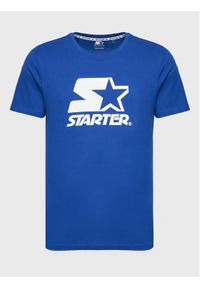 Starter T-Shirt SMG-008-BD Niebieski Regular Fit. Kolor: niebieski. Materiał: bawełna #1