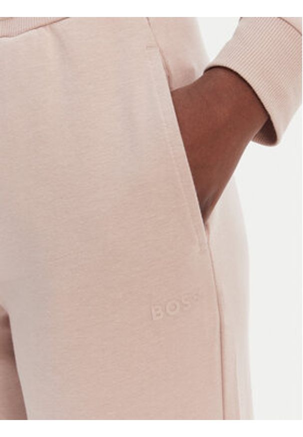 BOSS Spodnie dresowe CP Stripe 50524759 Beżowy Regular Fit. Kolor: beżowy. Materiał: bawełna