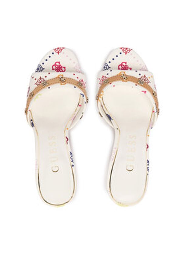 Guess Klapki FLPIOR FAL03 Biały. Kolor: biały. Materiał: skóra