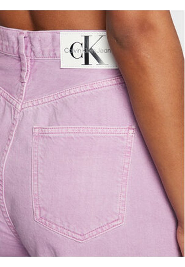 Calvin Klein Jeans Jeansy J20J220182 Fioletowy Relaxed Fit. Kolor: fioletowy