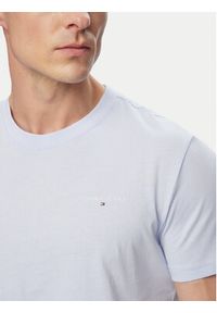 Tommy Jeans T-Shirt Linear Chest DM0DM21780 Niebieski jasny Slim Fit. Kolor: niebieski. Materiał: bawełna #5