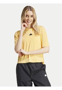 Adidas - adidas T-Shirt City Escape IS0664 Żółty Loose Fit. Kolor: żółty #1