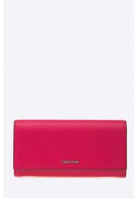Calvin Klein Jeans - Portfel. Kolor: różowy. Materiał: materiał, skóra ekologiczna #1