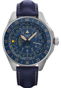 AVIATOR - Zegarek Aviator Zegarek męski Aviator V.1.37.0.304.4 niebieski. Kolor: niebieski #1