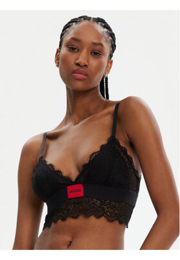 Hugo - HUGO Biustonosz braletka 50535060 Czarny. Kolor: czarny. Materiał: syntetyk