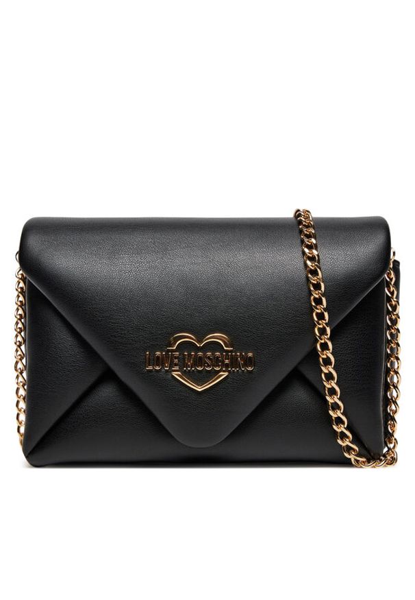 Love Moschino - LOVE MOSCHINO Torebka JC4349PP0LKT0000 Czarny. Kolor: czarny. Materiał: skórzane