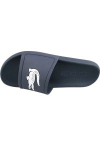 Klapki Lacoste Croco Slide 119 1 M 737CMA0018092 granatowe. Okazja: na plażę. Kolor: niebieski. Materiał: guma #3