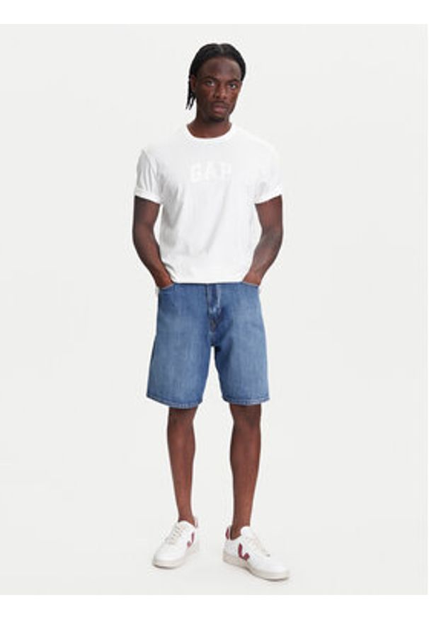 GAP - Gap Szorty jeansowe 781610-00 Niebieski Loose Fit. Kolor: niebieski. Materiał: bawełna