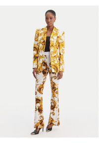 Versace Jeans Couture Legginsy 80HAC107 JS533 Biały Flare Fit. Kolor: biały. Materiał: wiskoza #2