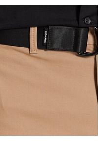 Calvin Klein Szorty materiałowe Modern Twill K10K111788 Beżowy Slim Fit. Kolor: beżowy. Materiał: bawełna #5