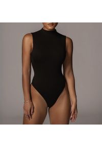 Intica - Body cieliste uniwersalne na co dzień i specjalne okazje Angela. Kolor: czarny. Materiał: jeans, materiał #6