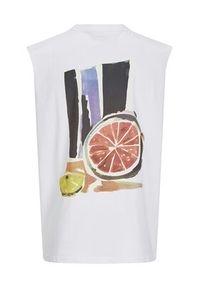 Jack & Jones Tank top Varenna 12273524 Biały Oversize. Kolor: biały. Materiał: bawełna #4