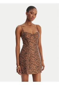 BARDOT - Bardot Sukienka koktajlowa Marcello 59817DB1 Brązowy Slim Fit. Kolor: brązowy. Materiał: syntetyk. Styl: wizytowy #1