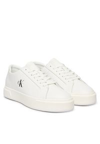 Calvin Klein Sneakersy Basket Cupsole Laceup Lth Ml YM0YM01460 Biały. Kolor: biały. Materiał: skóra #6