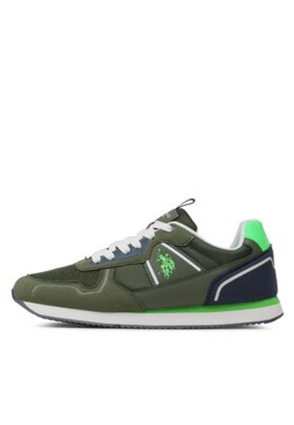 U.S. Polo Assn. Sneakersy Nobil NOBIL004C Zielony. Kolor: zielony. Materiał: materiał