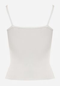 Renee - Biały Top z Wiskozy na Podwójnych Ramiączkach Indrea. Okazja: na co dzień. Kolor: biały. Materiał: wiskoza. Długość rękawa: na ramiączkach. Styl: casual, klasyczny #7