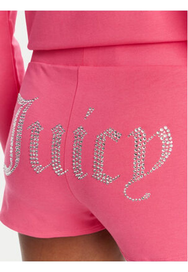 Juicy Couture Szorty sportowe JCWHS125312 Różowy Loose Fit. Kolor: różowy. Materiał: bawełna