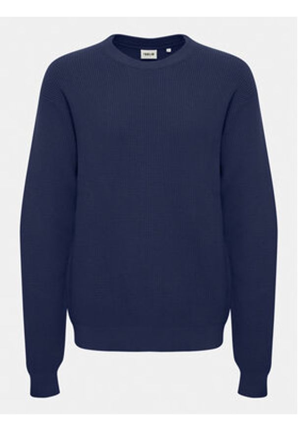 !SOLID - Solid Sweter 21108052 Niebieski Regular Fit. Kolor: niebieski. Materiał: syntetyk