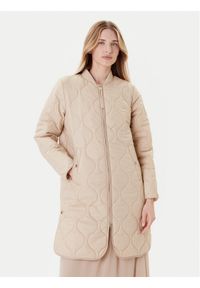 JOOP! Kurtka zimowa Carla 10018874 30047609 Beżowy Regular Fit. Kolor: beżowy. Materiał: syntetyk. Sezon: zima