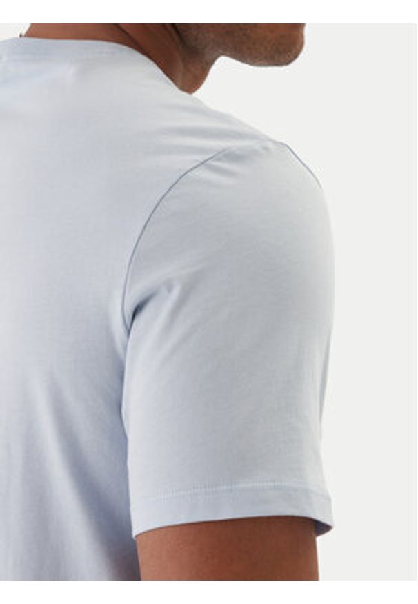 Calvin Klein T-Shirt Logo 30s LV04LD230G Błękitny Regular Fit. Kolor: niebieski. Materiał: bawełna