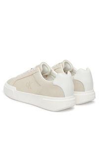 Calvin Klein Sneakersy Chunky Cupsole Laceup Cv Mix HM0HM02238 Beżowy. Kolor: beżowy. Materiał: zamsz, skóra #3