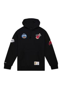 Mitchell & Ness - Polar z kapturem Miami Heat M&N City Collection. Typ kołnierza: kaptur. Kolor: czarny. Materiał: polar #1