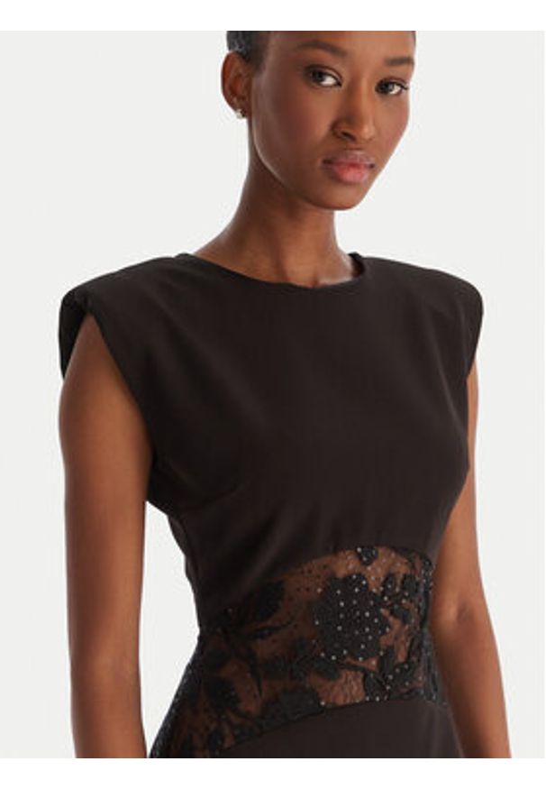 ACCESS FASHION Sukienka wieczorowa 54-3309-168 Czarny Regular Fit. Kolor: czarny. Materiał: syntetyk. Styl: wizytowy