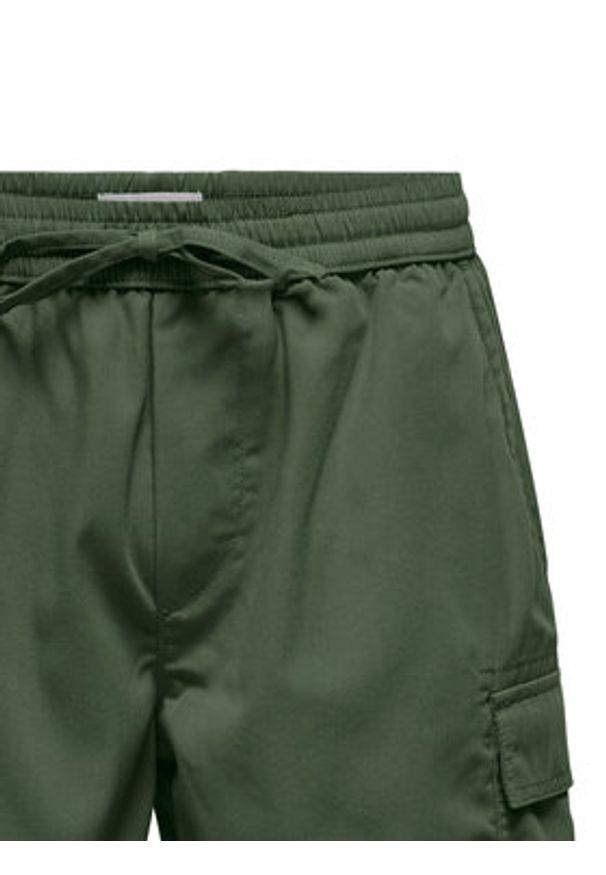 Only & Sons Szorty sportowe Kal 22034462 Zielony Slim Fit. Kolor: zielony. Materiał: syntetyk, bawełna. Styl: sportowy