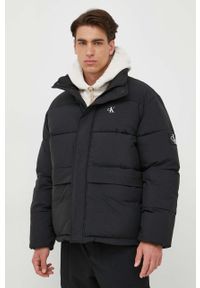 Calvin Klein Jeans kurtka męska kolor czarny zimowa. Kolor: czarny. Materiał: polar, włókno. Sezon: zima #8