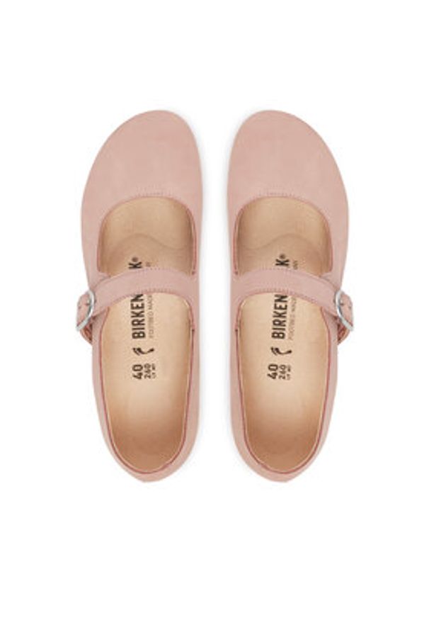 Birkenstock Baleriny Santa Clarita 1031550 Różowy. Kolor: różowy. Materiał: skóra