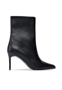 Steve Madden Botki Lyricals Bootie SM11002592 SM11002592-001 Czarny. Kolor: czarny. Materiał: skóra