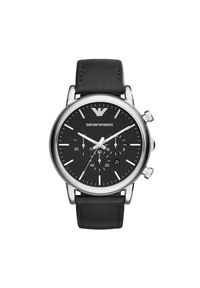 Emporio Armani - Zegarek EMPORIO ARMANI - AR1828 Black/Silver/Steel. Kolor: czarny #1