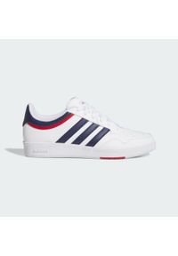 Adidas - Buty Hoops 4.0. Kolor: biały, niebieski, czerwony, wielokolorowy. Sport: koszykówka