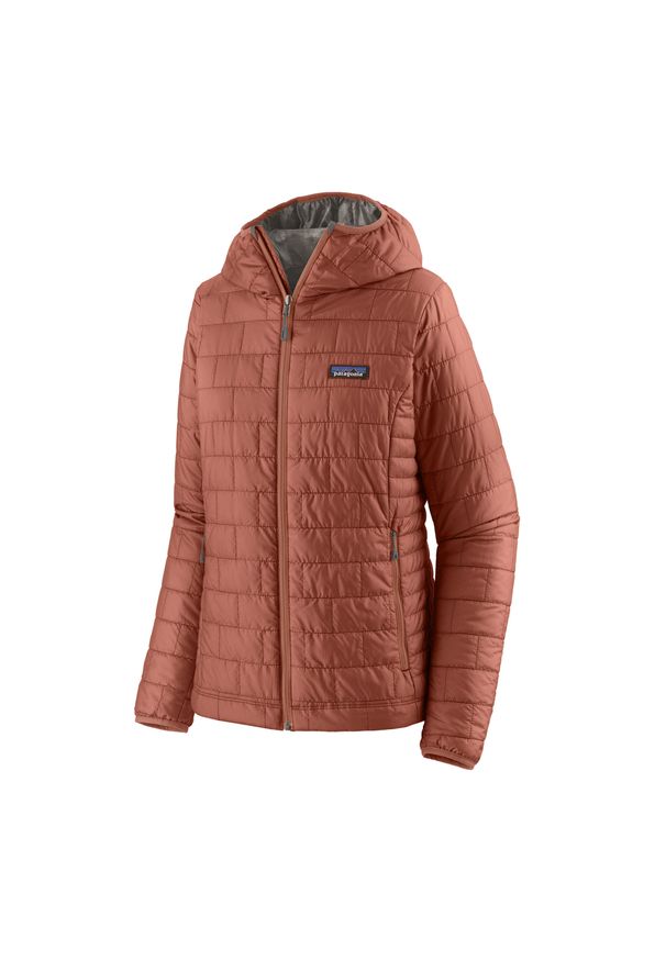 Kurtka ocieplana damska Patagonia Nano Puff Hoody. Kolor: czerwony. Sport: turystyka piesza