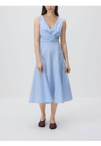 Reserved - Bawełniana sukienka midi - wielobarwny. Materiał: bawełna. Długość: midi #1