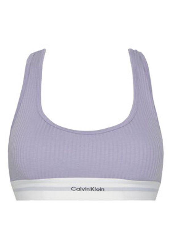 Calvin Klein Underwear Biustonosz top LV00QF8018 Fioletowy. Kolor: fioletowy. Materiał: bawełna