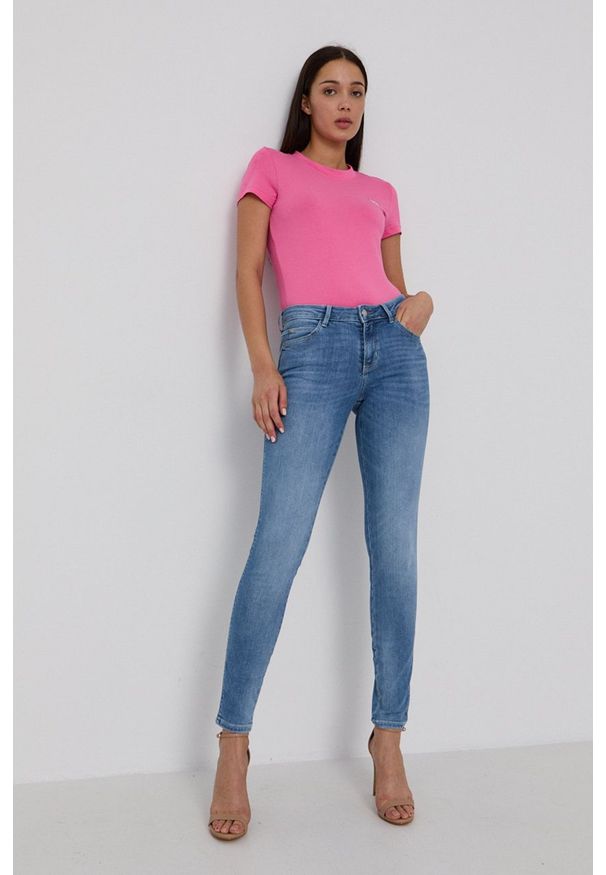 Guess - Jeansy Curve X. Kolor: niebieski