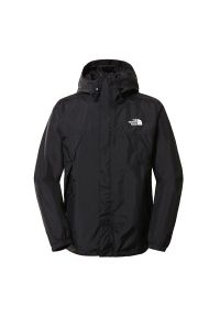 Kurtka The North Face Antora 0A7QEYJK31 - czarna. Typ kołnierza: kaptur. Kolor: czarny. Materiał: materiał, nylon. Styl: sportowy, klasyczny