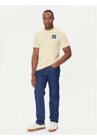 Calvin Klein Jeans T-Shirt Gradient Monogram LV04RC859G Żółty Regular Fit. Kolor: żółty. Materiał: bawełna. Wzór: gradientowy #3