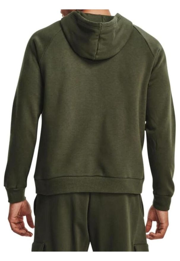 Bluza fitness męska Under Armour Rival Fleece Logo HD. Kolor: zielony. Sport: fitness