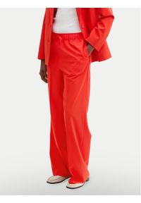 Tom Tailor Denim Spodnie materiałowe 1045693 Czerwony Regular Fit. Kolor: czerwony. Materiał: syntetyk #1